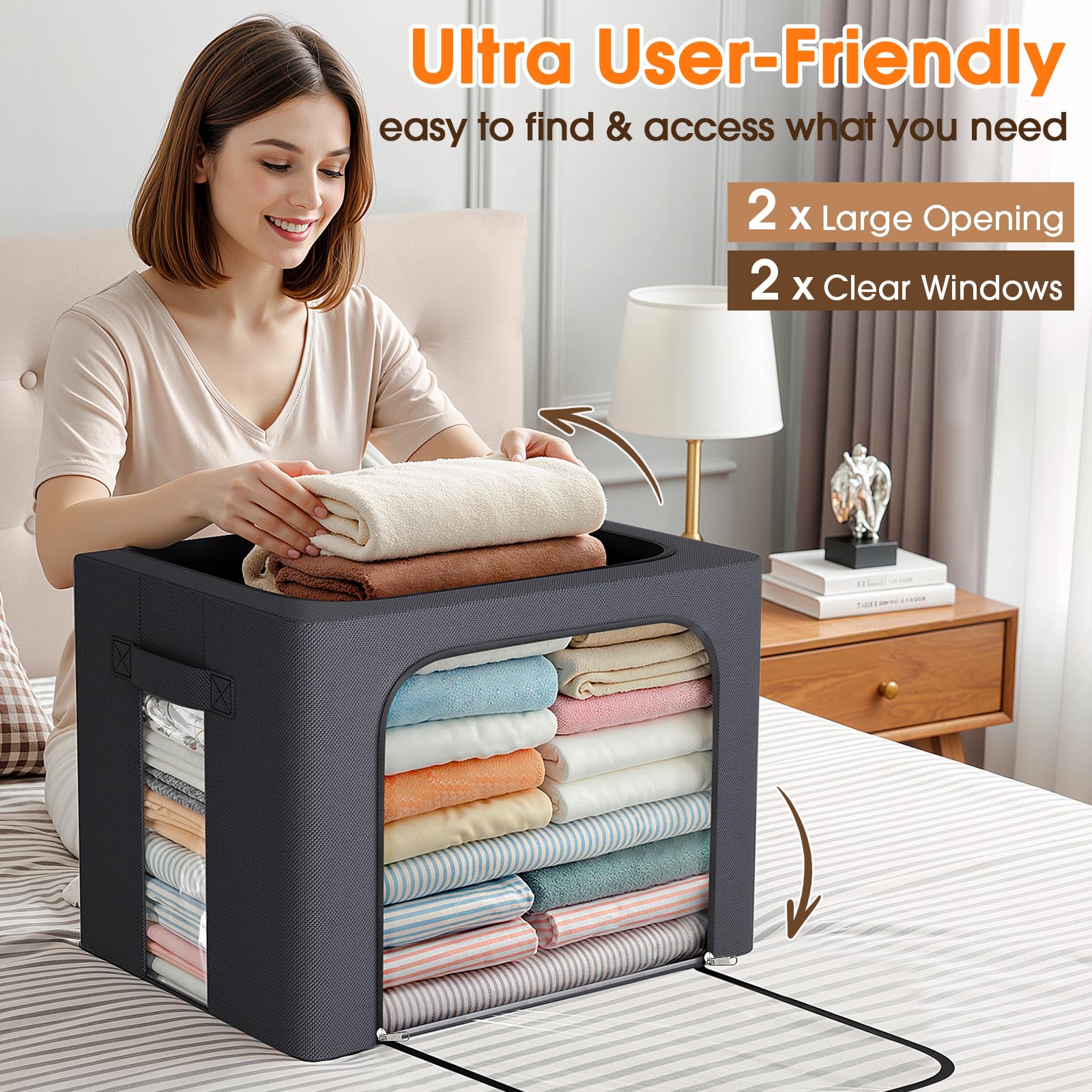 EpicTotes Oxford fabric with reinforced handles for durability and mobility