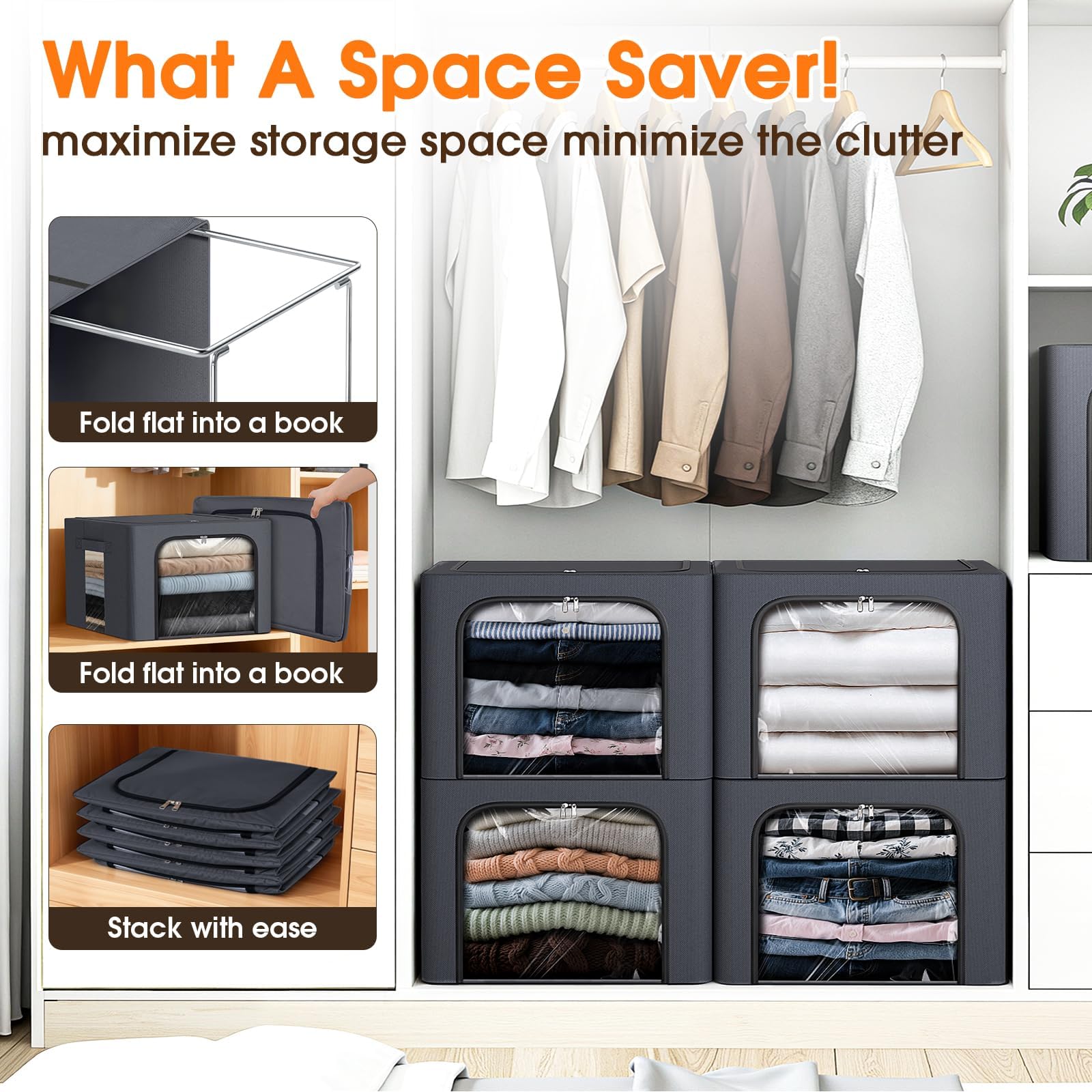 EpicTotes light-grey design blends with modern décor while organizing