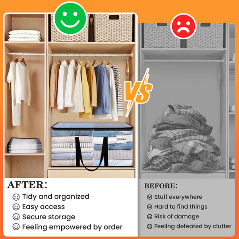 EpicTotes collapsible design folds flat for space-saving storage.