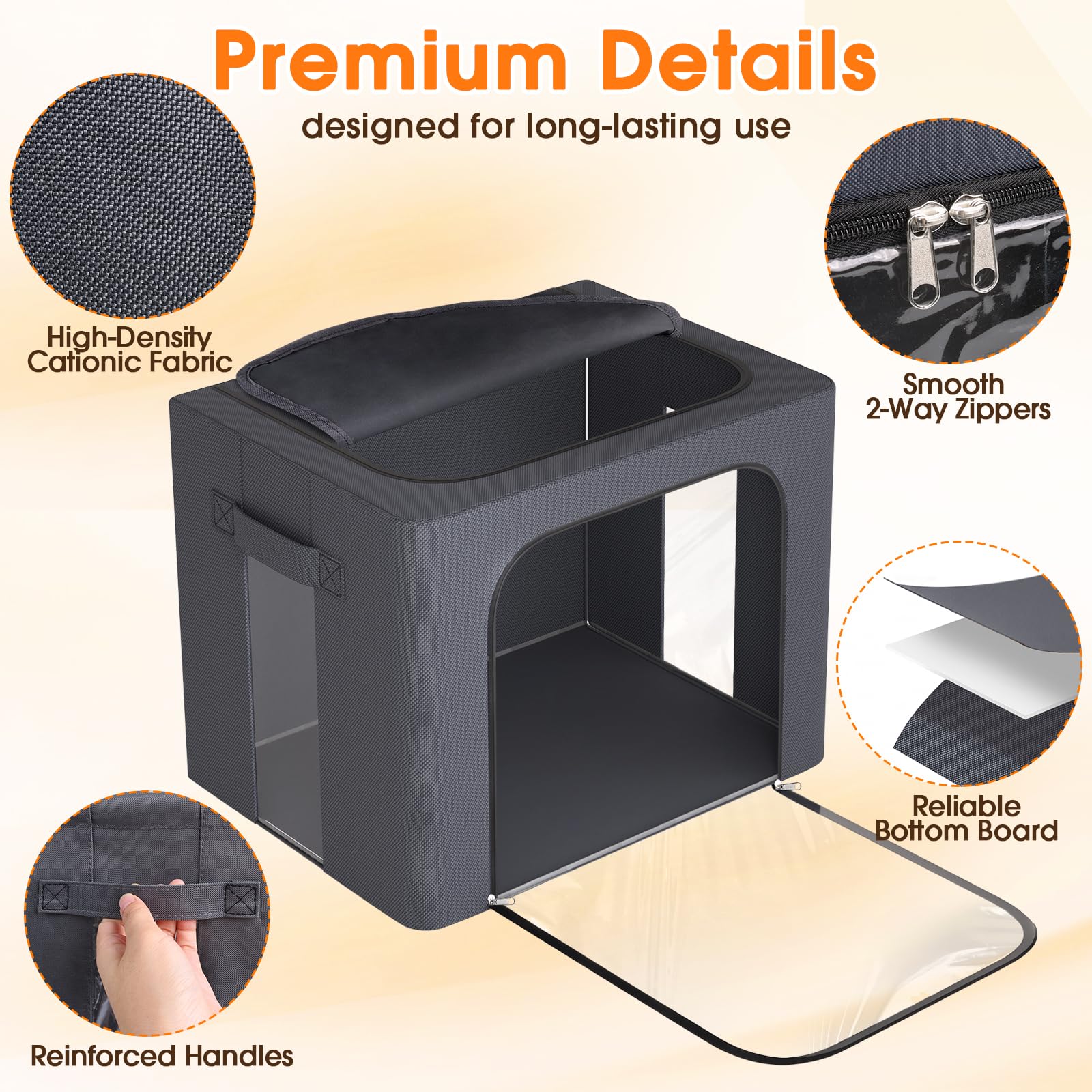 EpicTotes stackable storage bins maximize closet capacity with visibility.