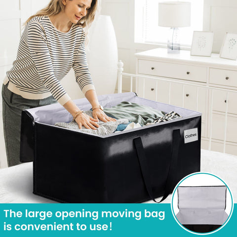 EpicTotes bag featuring a label tag pocket for contents labeling.