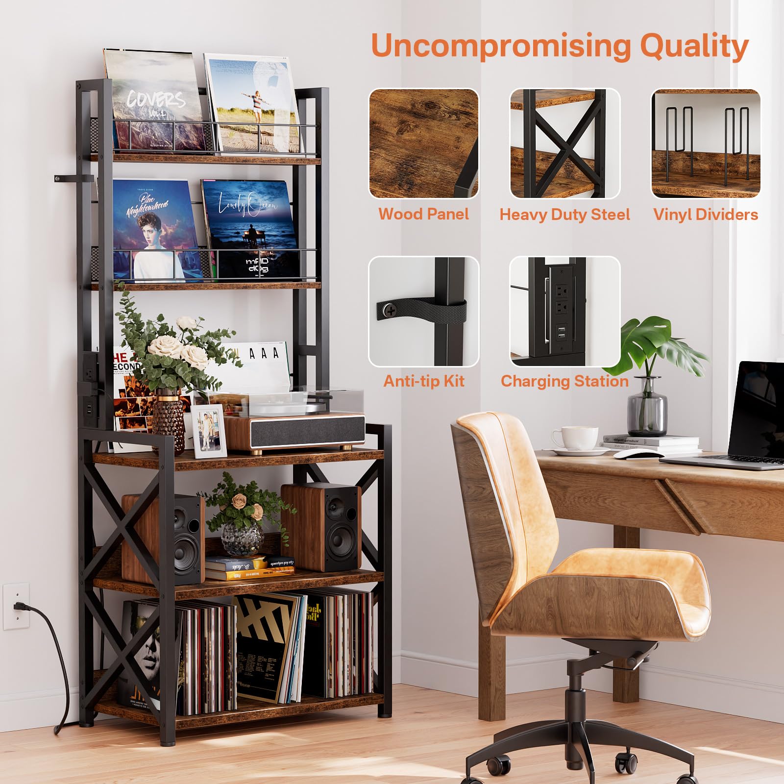 Epouseter LP storage keeps your collection organized and accessible.