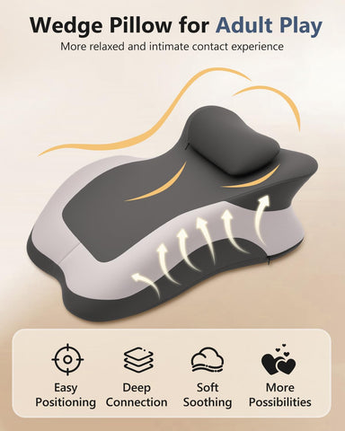 User reading on sofa with Eppyyo wedge pillow promoting relaxed posture.