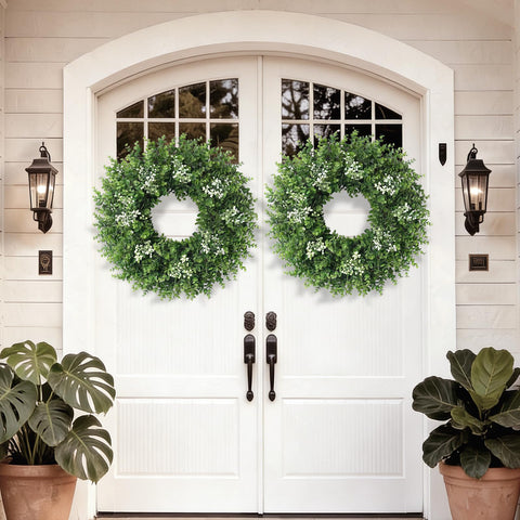 Eqanro boxwood wreath packaging and care tips help prevent transit damage