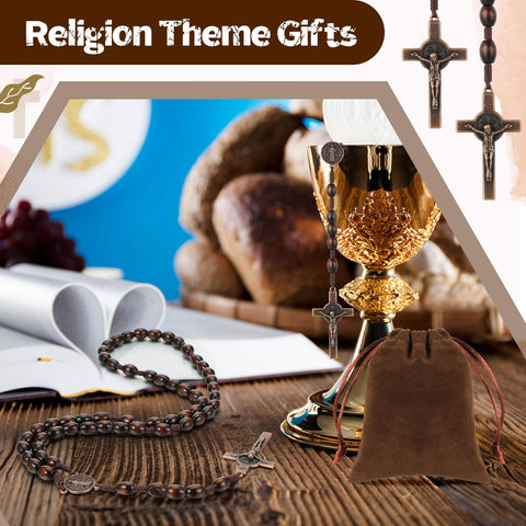 Equsion rosary worn as a necklace during prayer sessions.