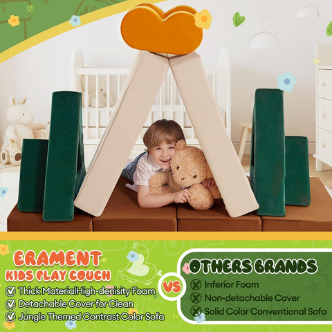 Erament gift-ready jungle couch that combines entertainment and learning