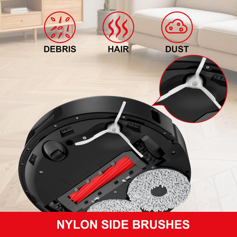ERAVSOW Qrevo cleaning brush helps reach corners quickly.