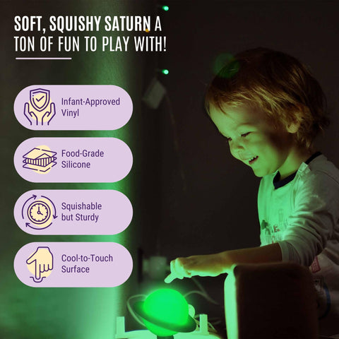 Ergojojo Saturn clip-on lamp with detachable head offers playful, safe use.