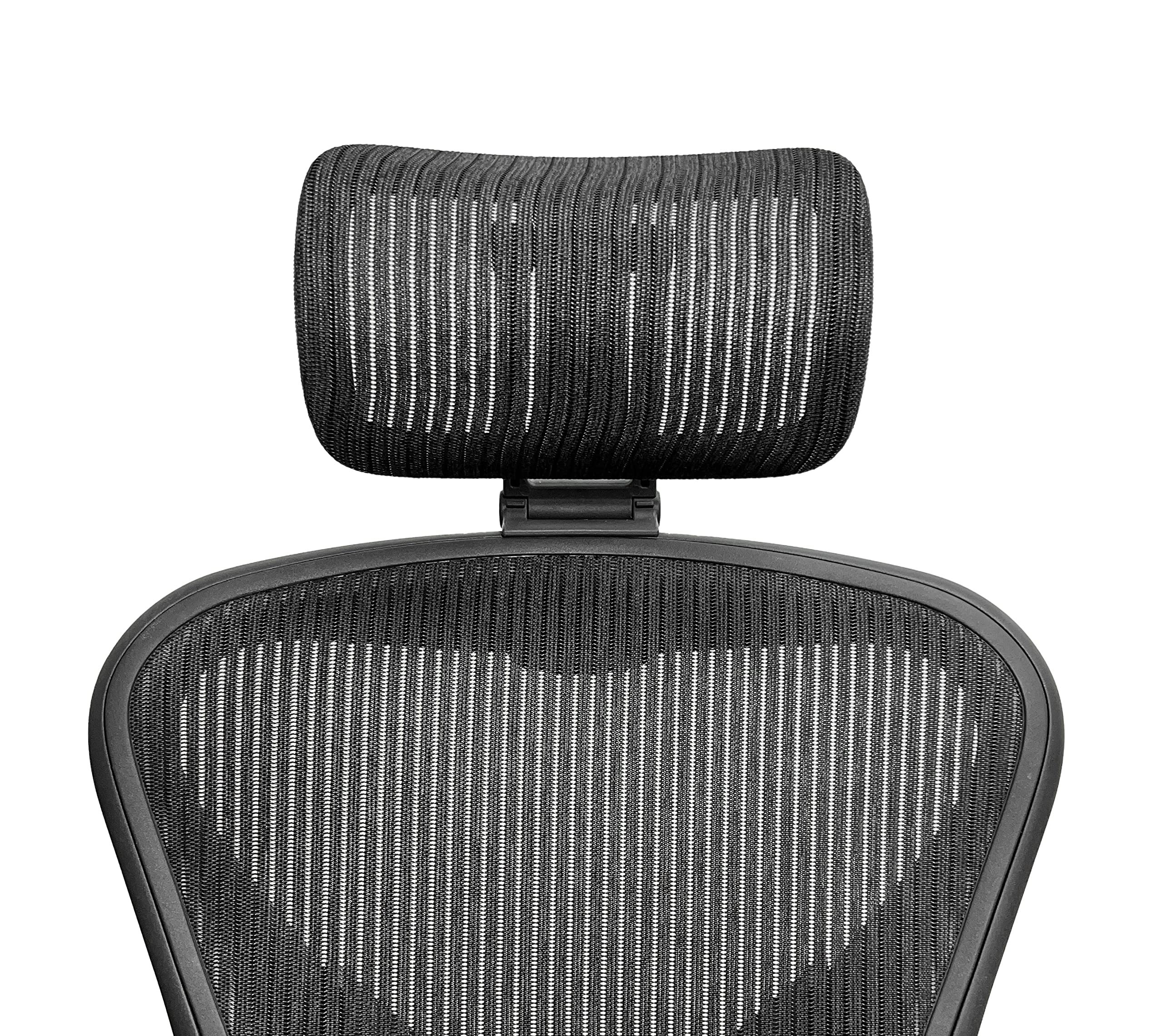 ERGOKING headrest on Aeron chair with installation note: chair not included.