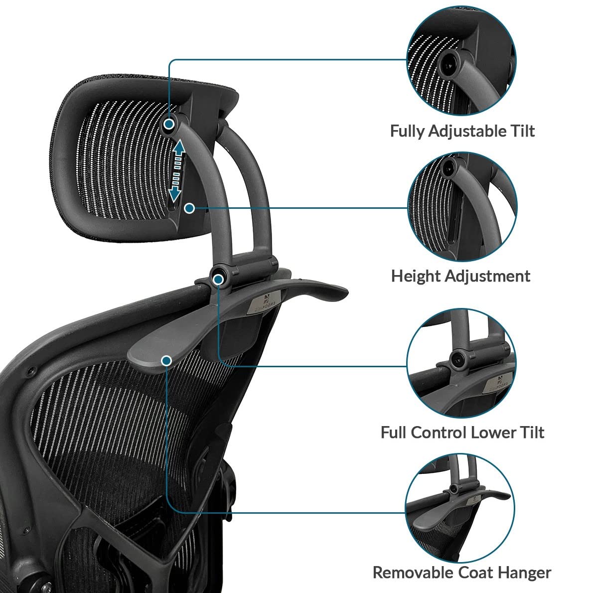 ERGOKING height adjustment range shown from 6 to 9 inches.