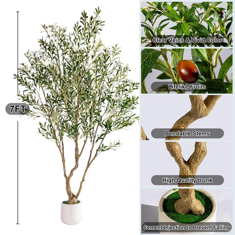 Erimda realistic fake olive tree elevates spaces with natural vibes.
