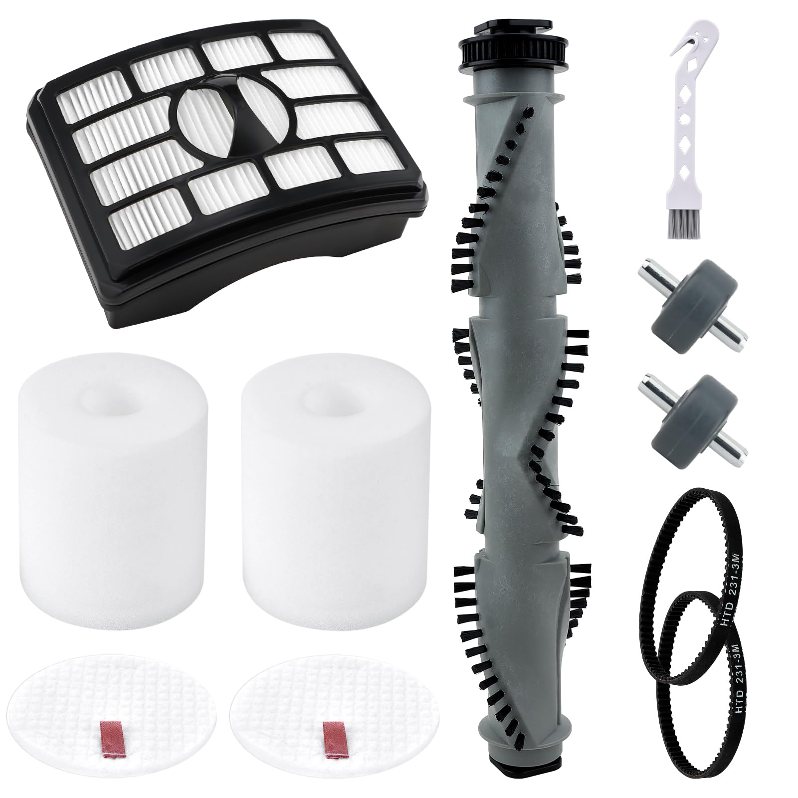 Erinice brush roller belts kit for Shark NV500 series improves suction performance.