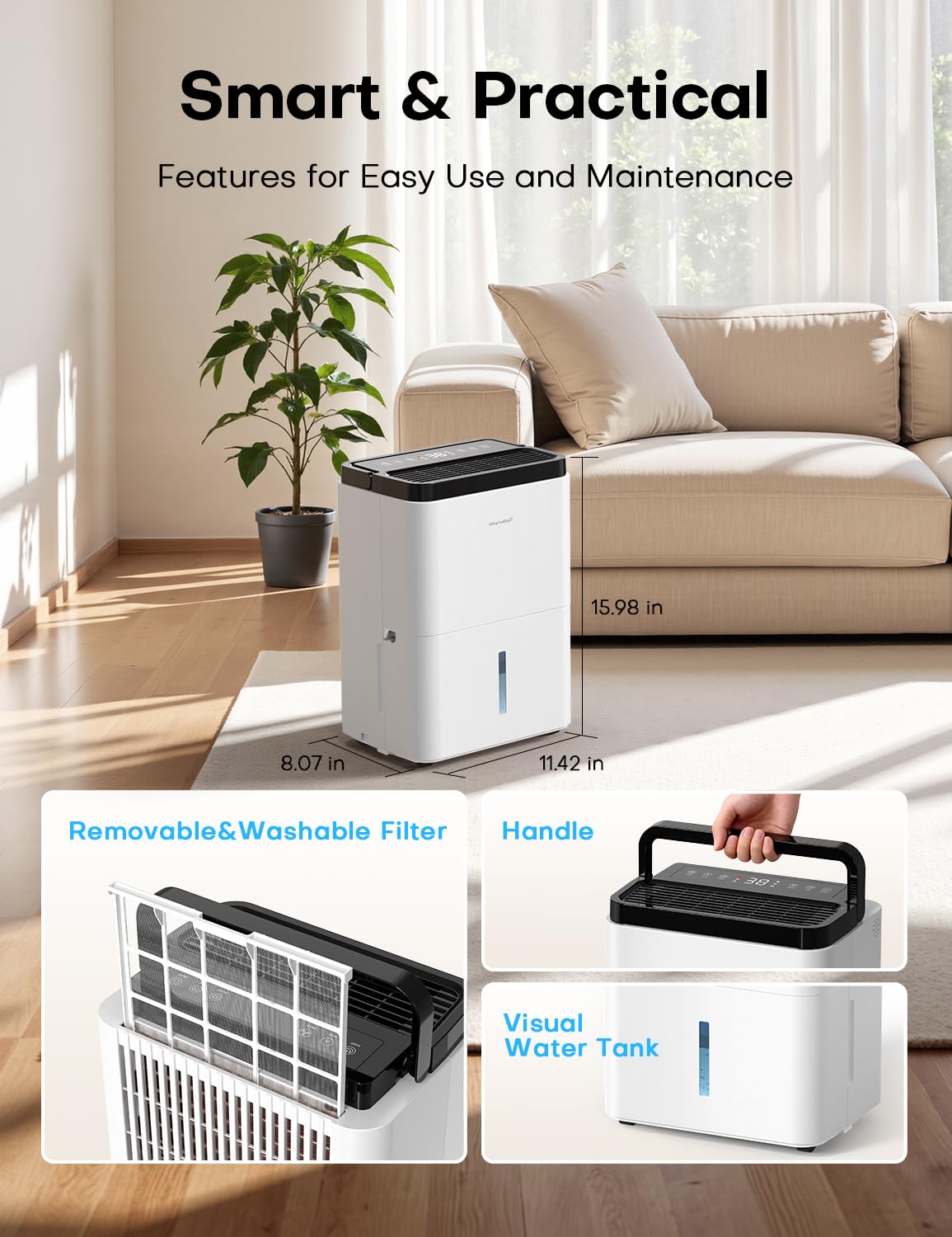 Erizolt auto-defrost feature enables reliable operation in cool conditions.