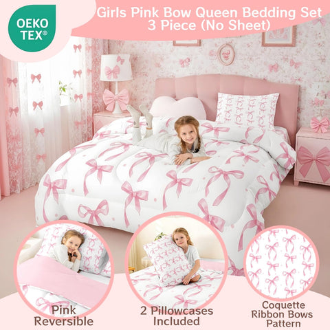 Pillowcase detail from Erosebridal pink bow set highlighting gentle fabric and care