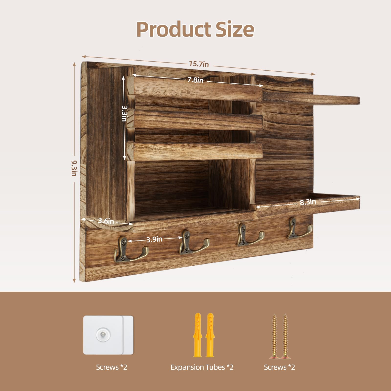 Eryvik entryway setup demonstrates versatile wall mount for keys and small items