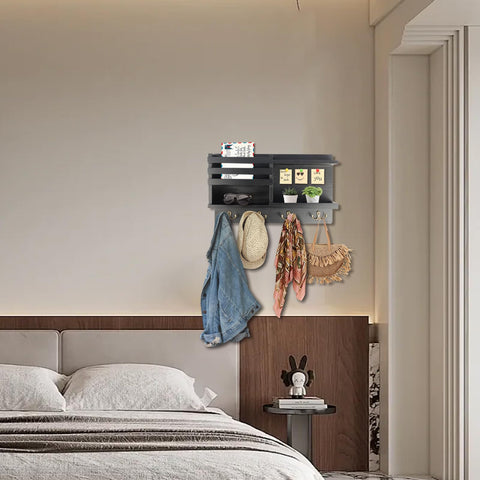 Eryvik key holder wall mount entryway setup in matte black