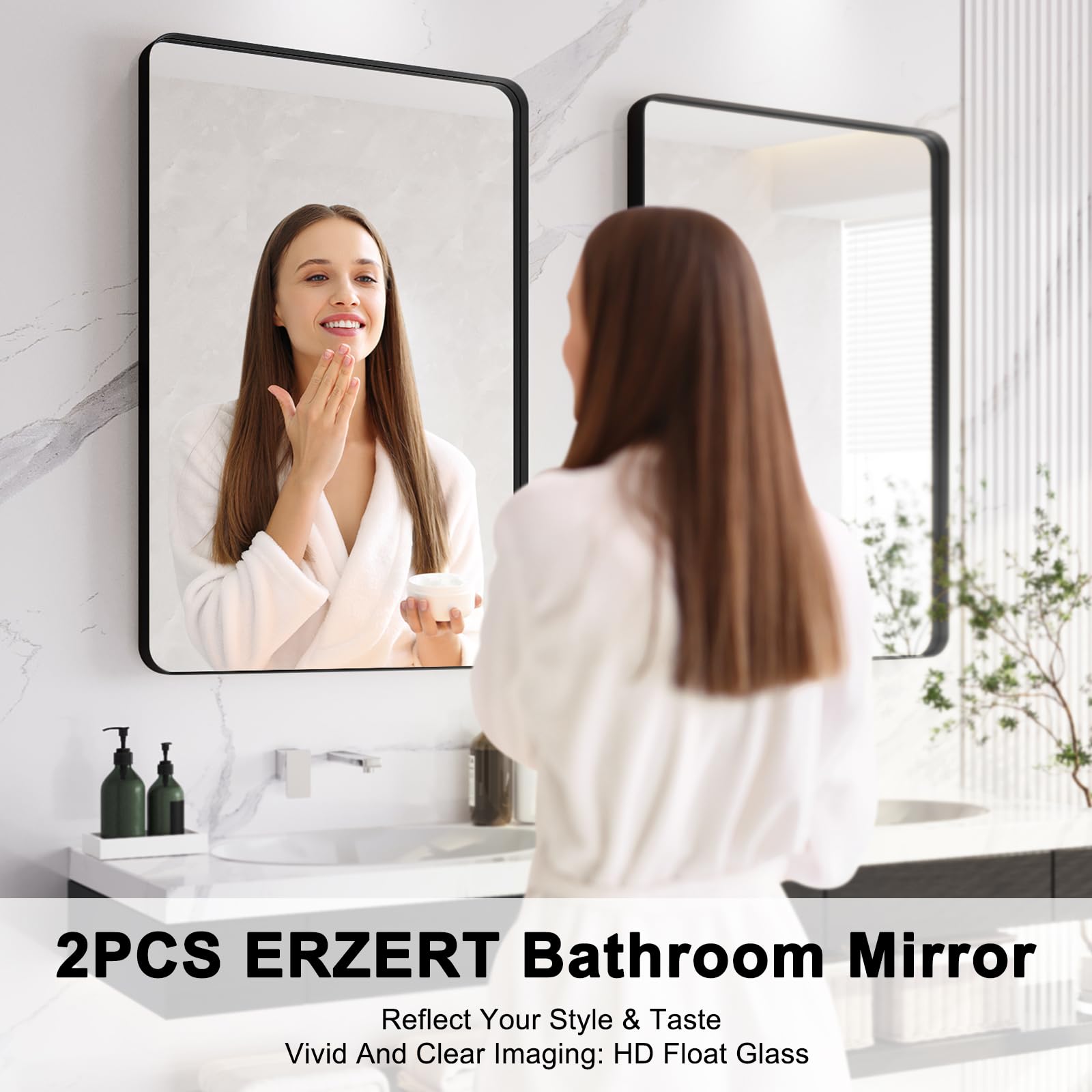 ERZERT easy-install hanging mirrors deliver quick setup and alignment.