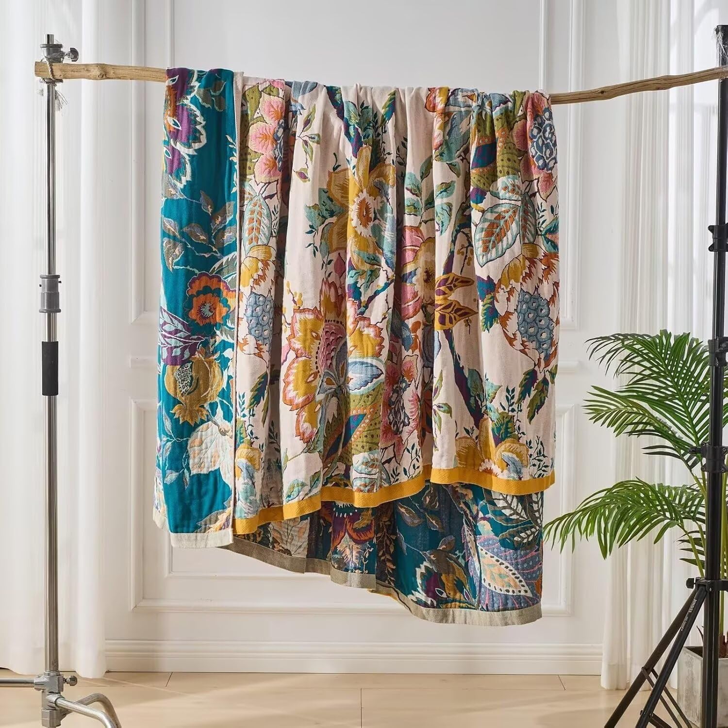 ERZVND Boho Throw Blanket easy to care for with machine wash