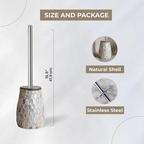 Escenzy modern toilet brush set blends practicality with decoration.