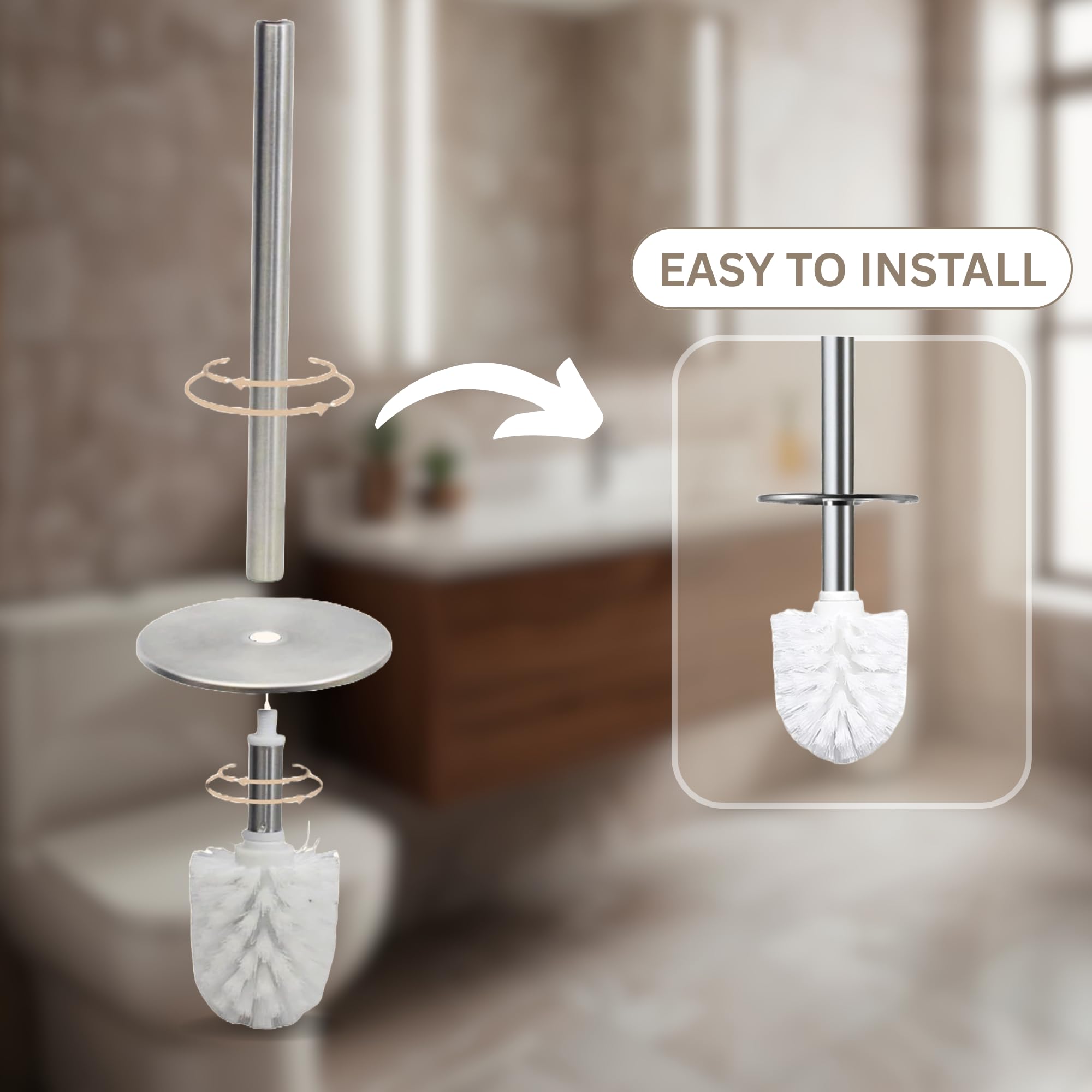 Escenzy rust-resistant stainless steel ensures durable daily use.