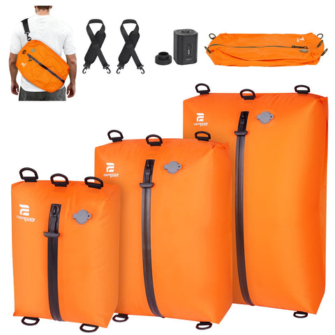 ESCRODOI 3-pack vacuum bags with pump for organized packing and space saving