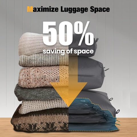 ESCRODOI durable tear-resistant vacuum bags resist wear for repeated trips.