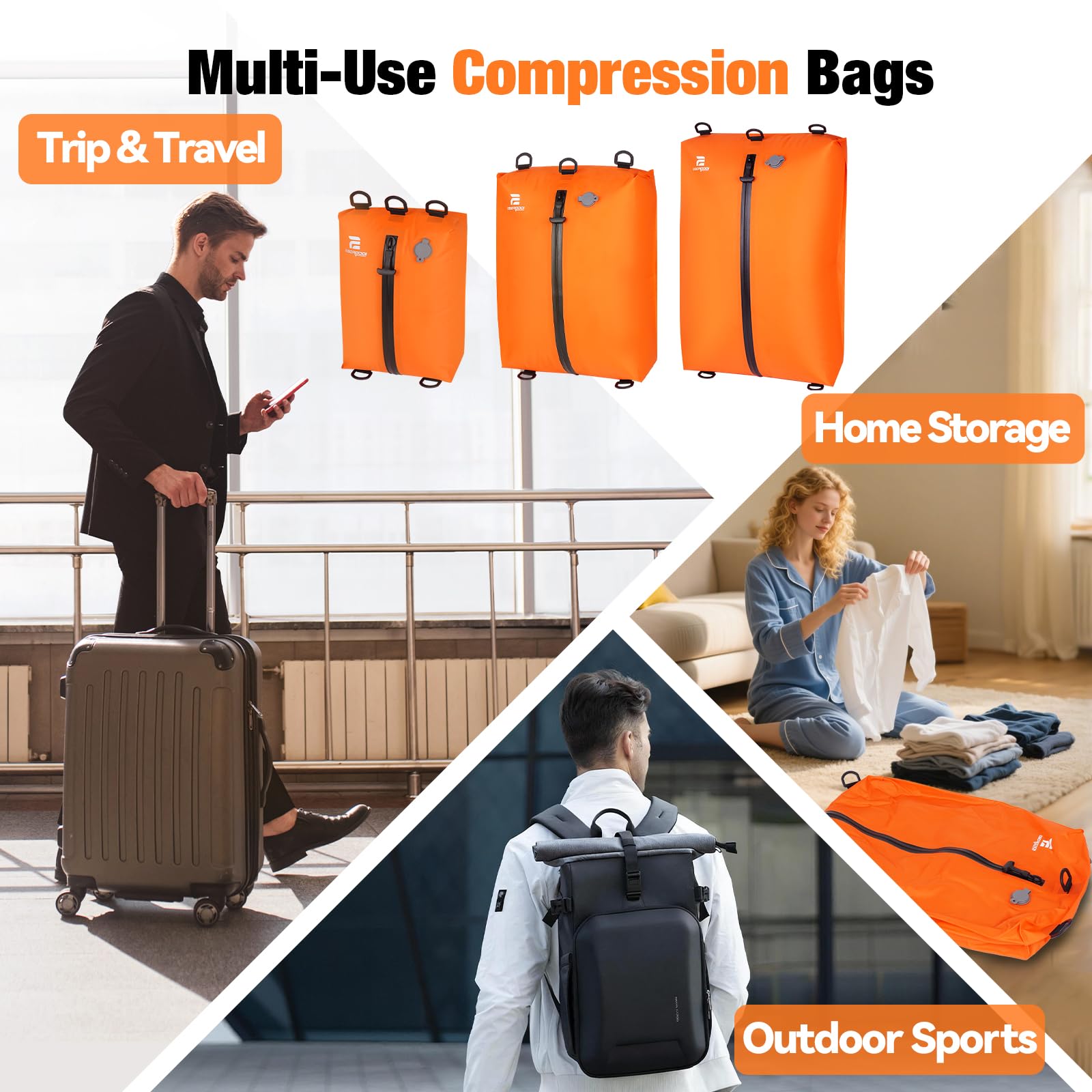 ESCRODOI luggage organizers protect items from dust and humidity