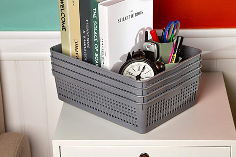 Eslite classroom, office, kitchen, bathroom baskets simplify home organization.