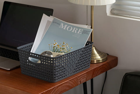 Eslite bathroom storage baskets keep small items neatly sorted