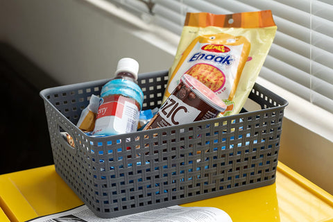 Eslite storage baskets on kitchen counter organize essentials with style