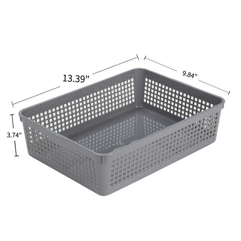 Eslite rectangle organizer basket keeps documents tidy and accessible.