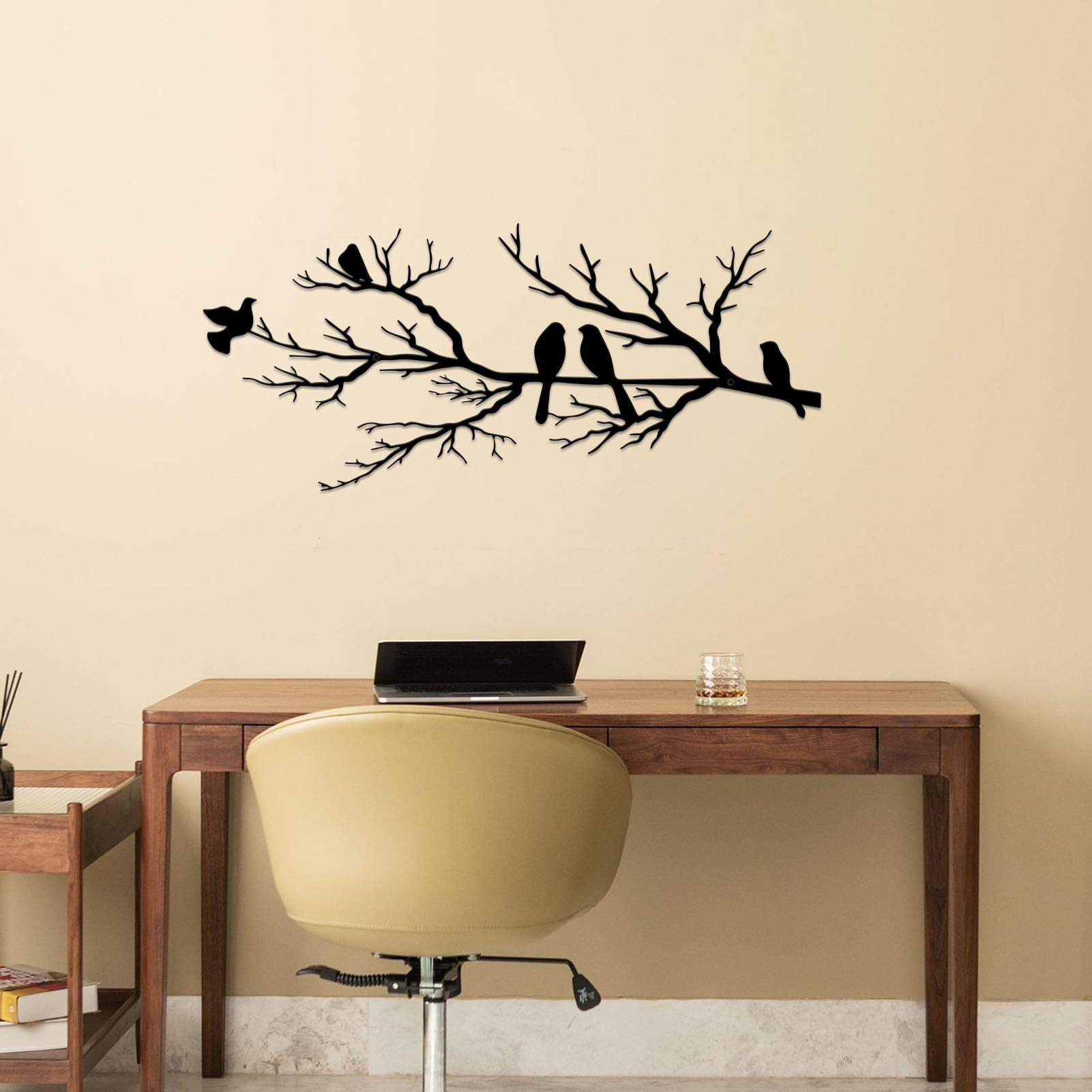 ESTART versatile wall decor for home balcony or office spaces with five birds
