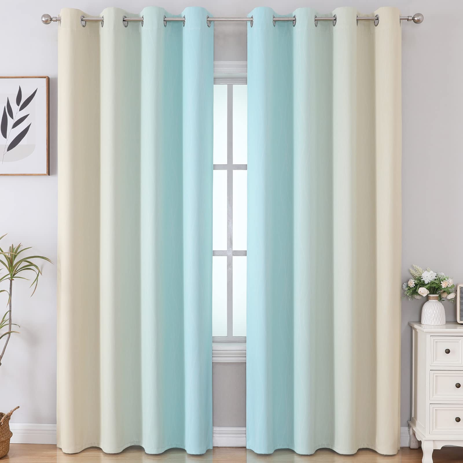 Estelar Textiler Ombre curtain closeup showing soft premium fabric
