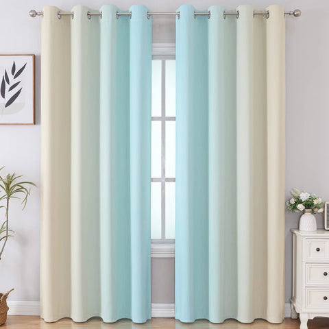 Estelar Textiler Ombre curtain closeup showing soft premium fabric