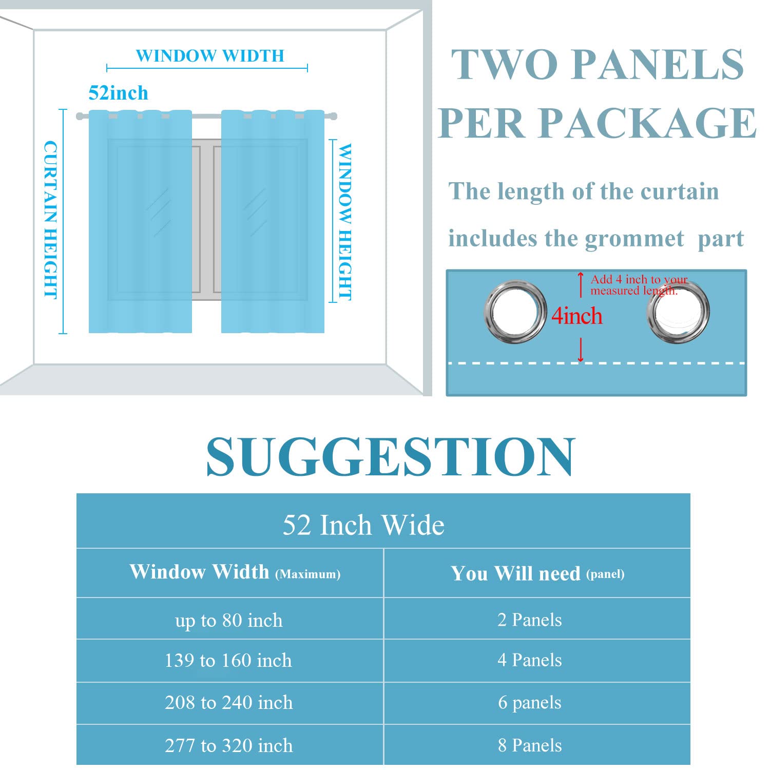 Estelar Textiler Two-panel set forms 104-inch wide coverage
