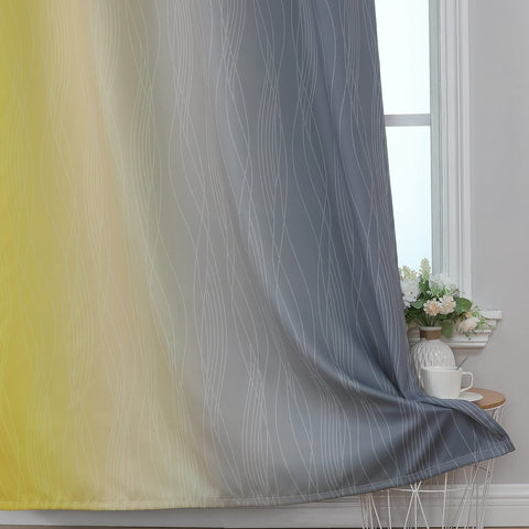 Estelar Textiler light-blocking curtains ideal for bedrooms in ombre style.