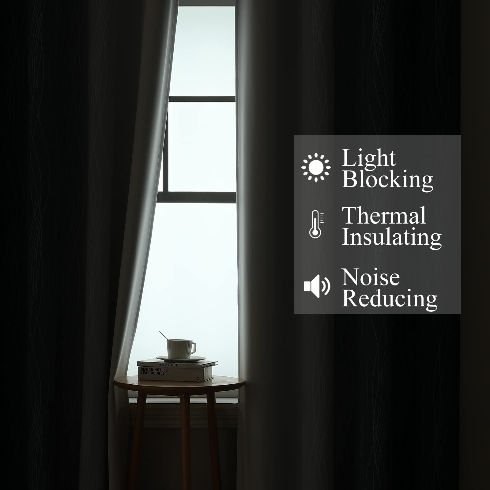 Estelar Textiler 100% blackout fabric blocks sunlight and UV rays for privacy