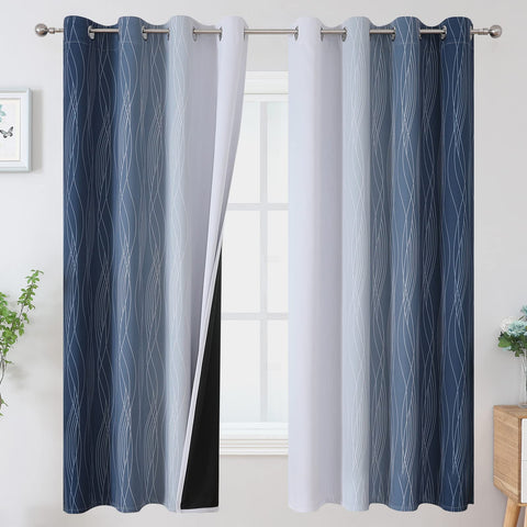 Estelar Textiler ombre blackout curtains fabric detail for premium texture
