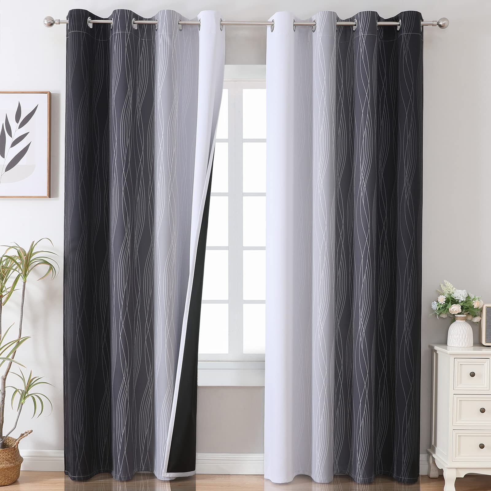 Estelar Textiler ombre curtains 52x84 for enhanced privacy and light control.