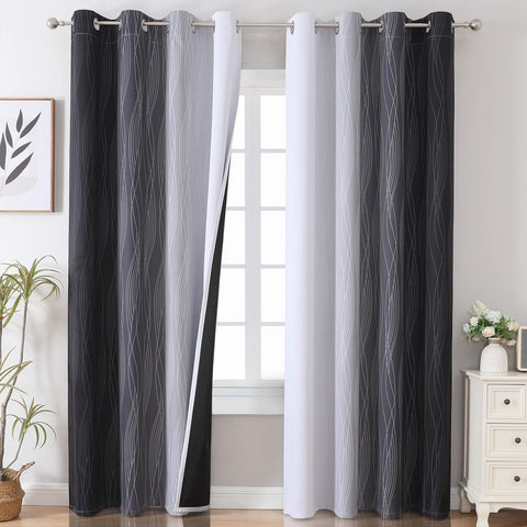 Estelar Textiler ombre curtains 52x84 for enhanced privacy and light control.