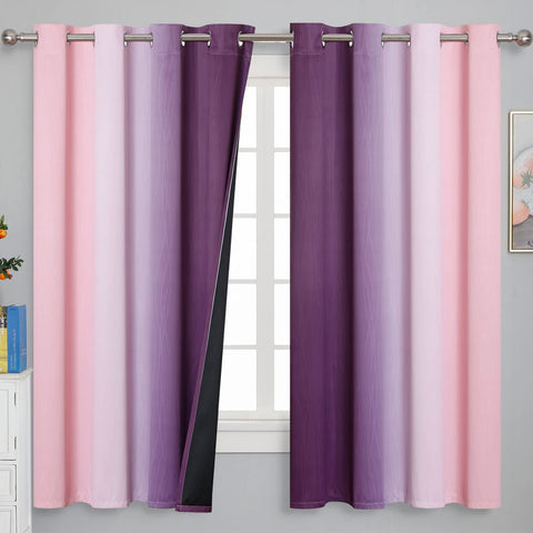 Estelar Textiler ombre blackout curtains on a rod with smooth operation