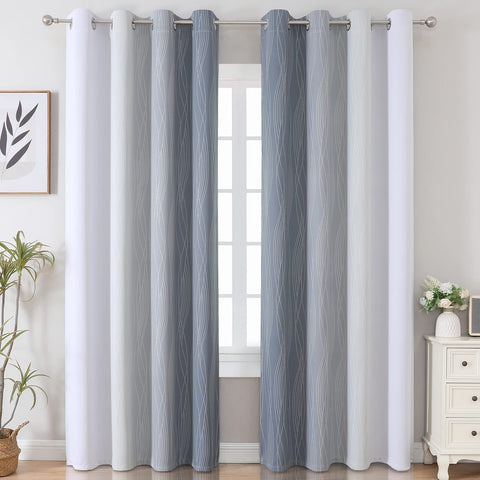 Estelar Textiler ombre gradient curtains panel 2 creating two-tone ambience