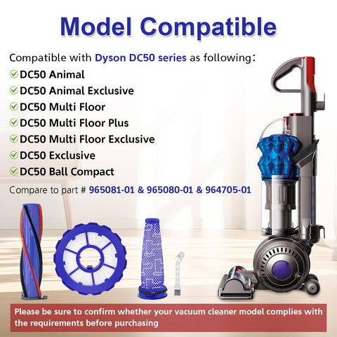 Estelife DC50 post-motor filter traps fine dust for cleaner air.
