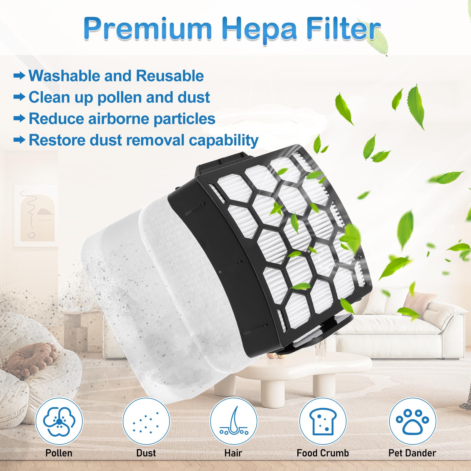 Estelife cleaning brush aids quick vacuum maintenance