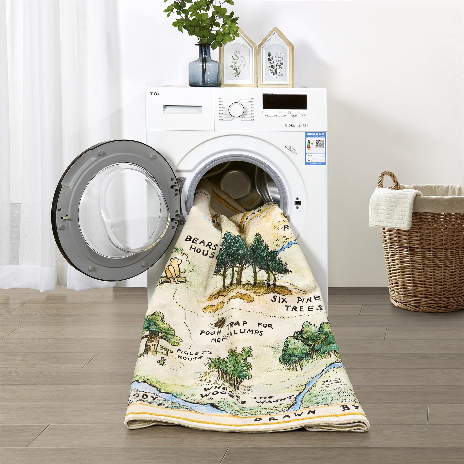 Estmy woodland kids-bedroom rug softens floors and sparks imagination.