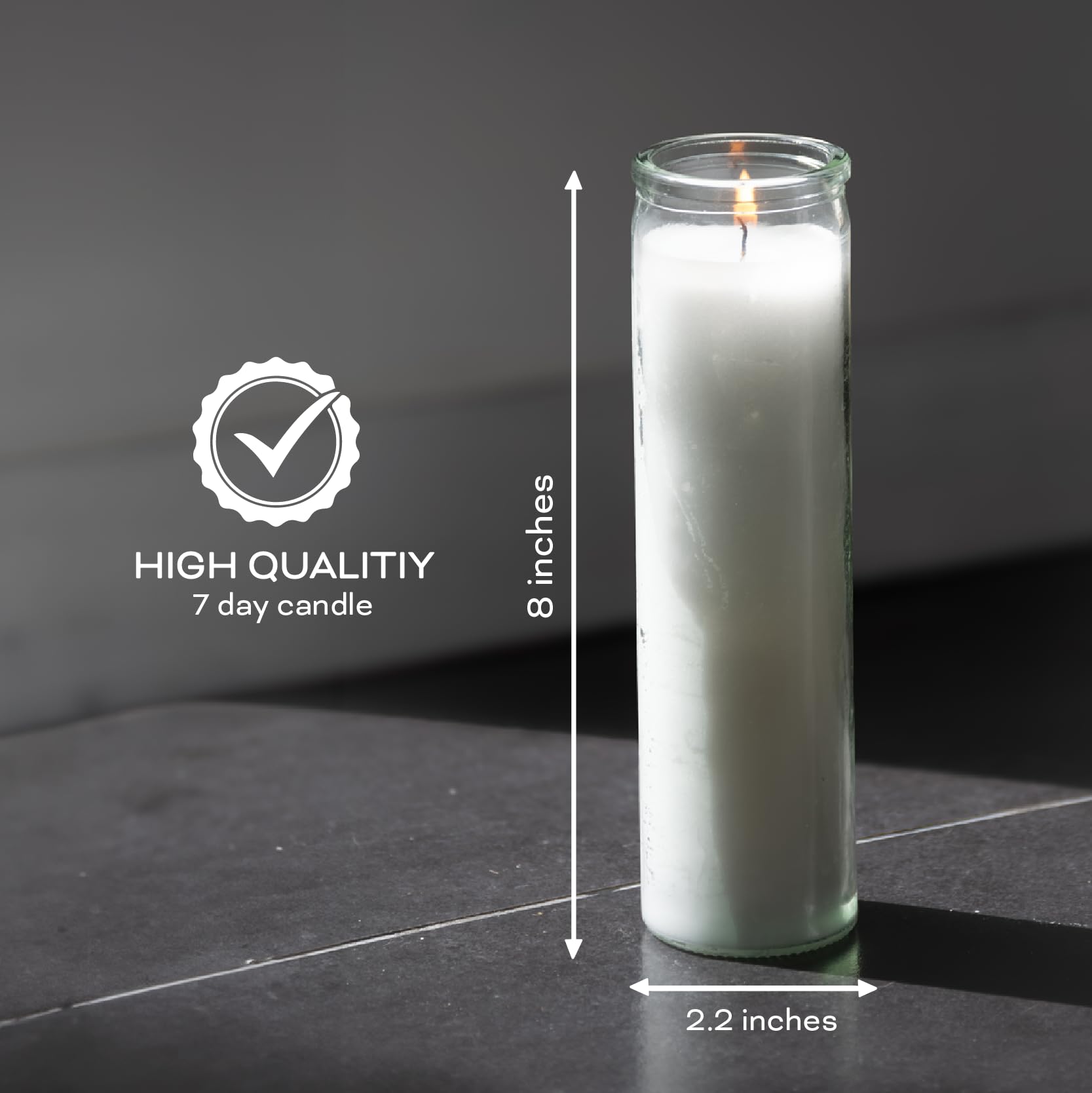 Estrella Blanca lead-free cotton wick candle for clean worship spaces