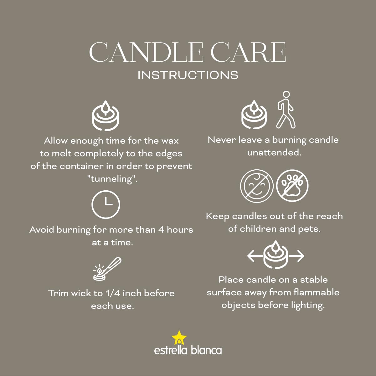Estrella Blanca memorial candle designed for serene remembrance rituals