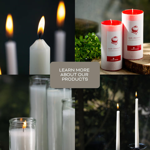 Estrella Blanca versatile religious and home decor candles