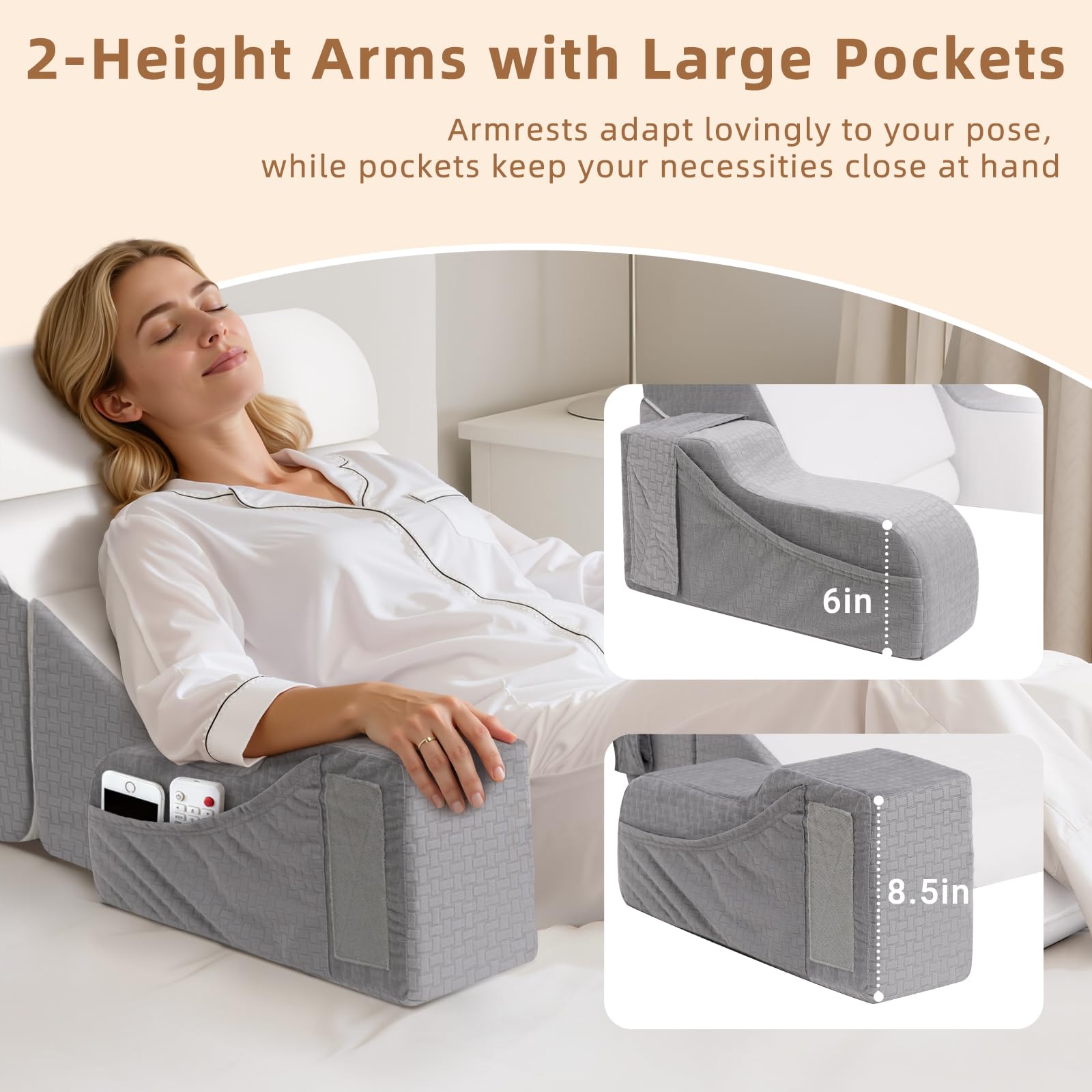ESUERDO removable zippered cover for easy cleaning