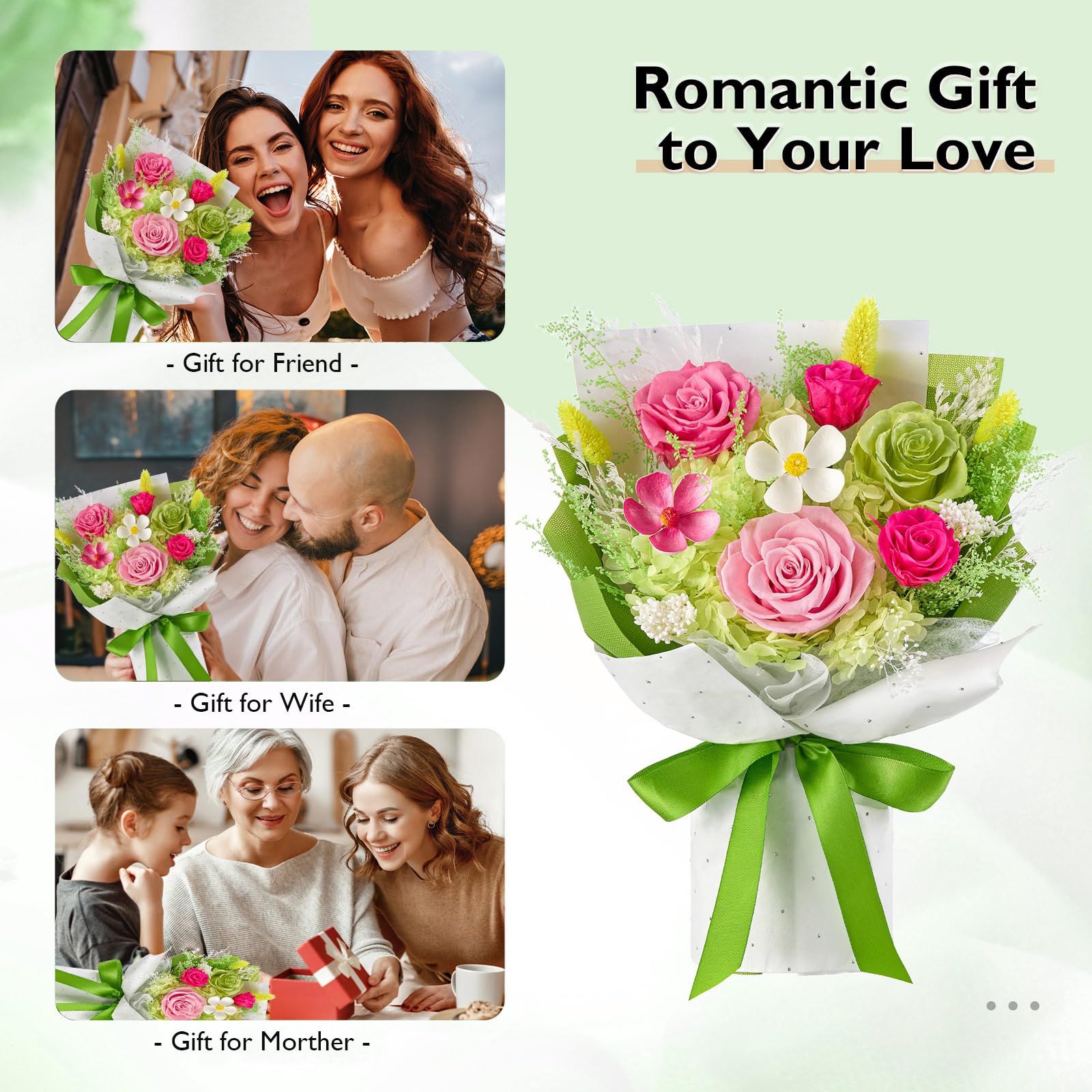 Eterfield preserved rose bouquet styled as a chic home decor centerpiece.
